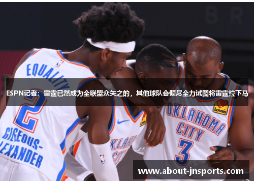 ESPN记者：雷霆已然成为全联盟众矢之的，其他球队会倾尽全力试图将雷霆拉下马